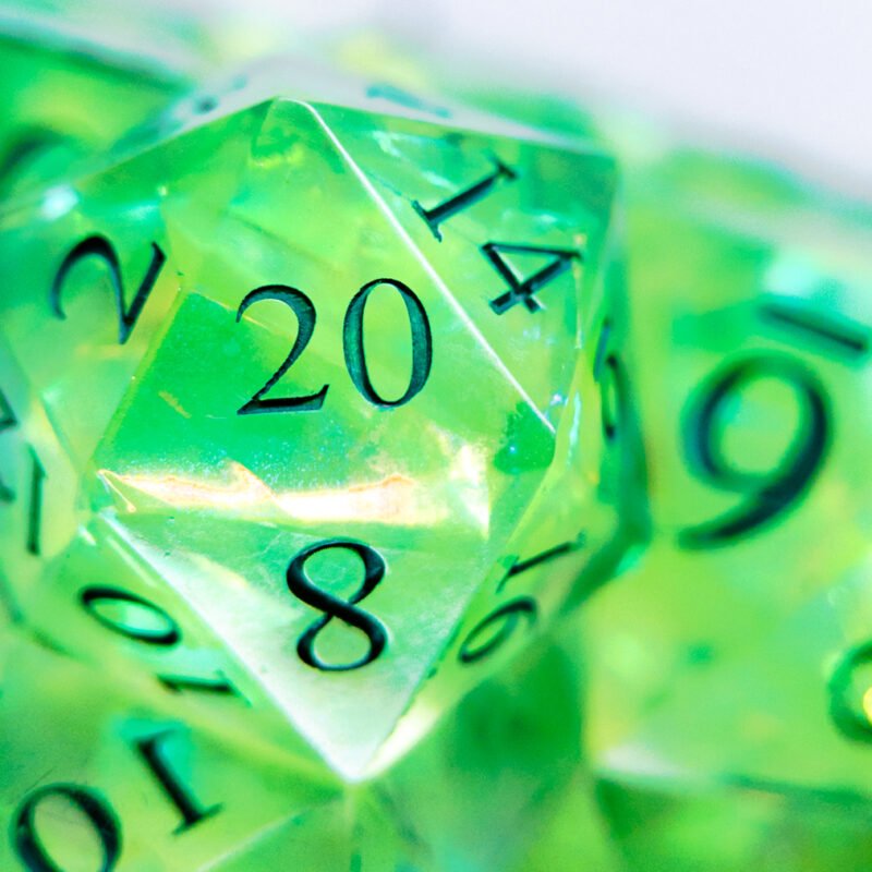 Set de dados Coração de Druida