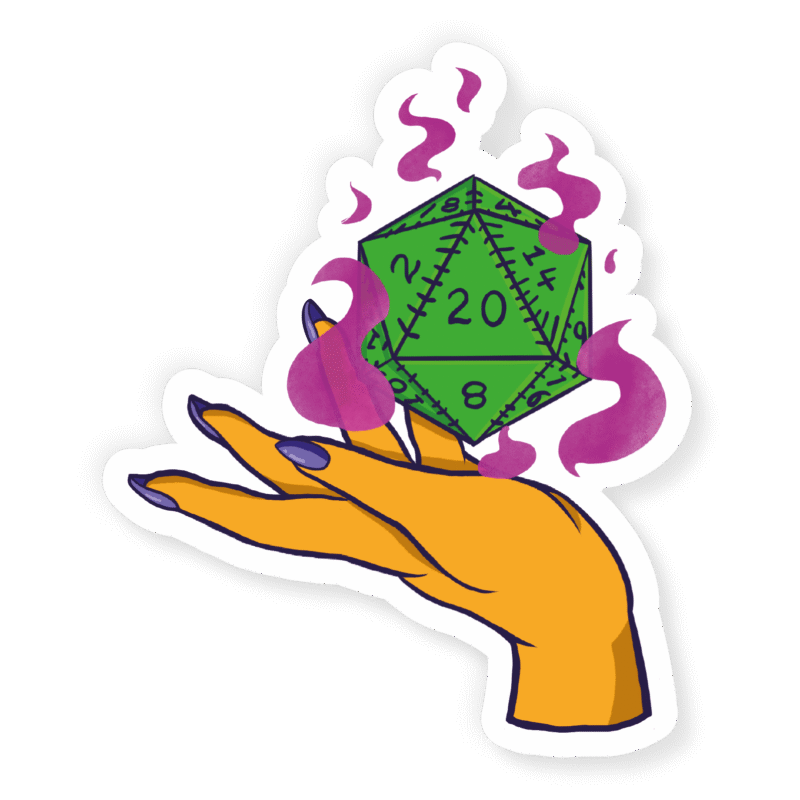 Adesivo Magia d20