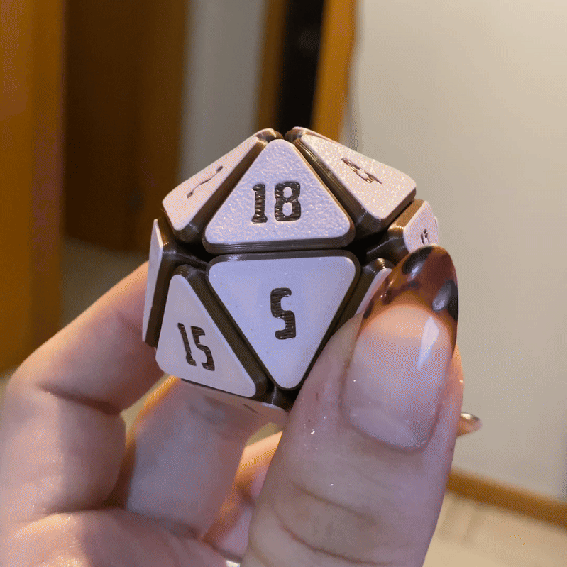 d20 fidget antiestresse